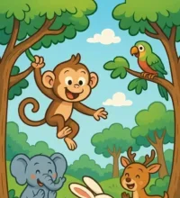 The Monkey and the Rabbit’s Friendship