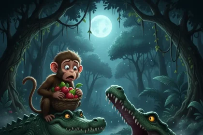 Chalak Bandar Aur Laalchi Magarmachh